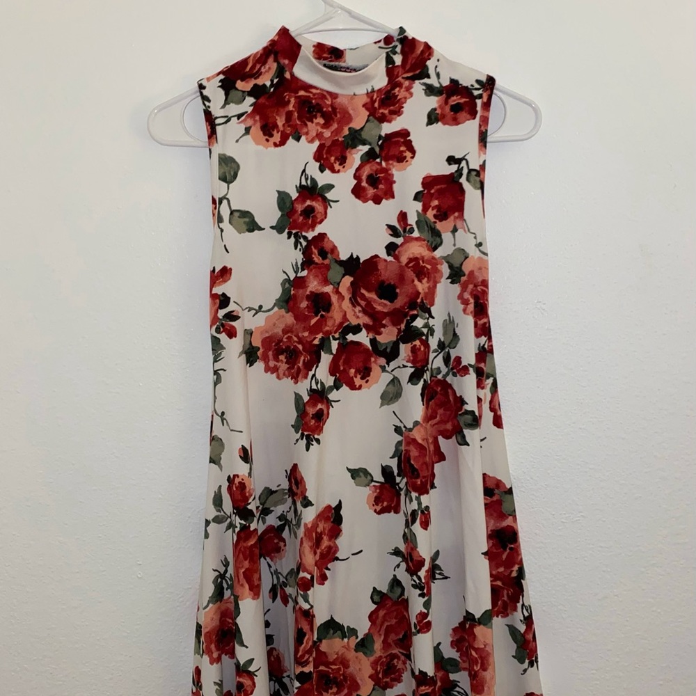 Mini flower print dress